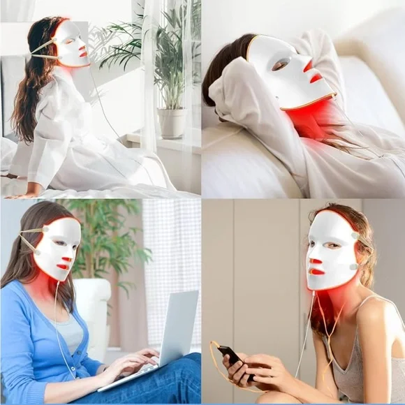 Radiant Glow LED Facial Mask - White - Picture 7 of 8